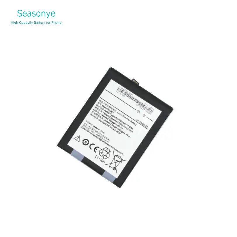 Seasonye 3000mAh / 11.6Wh BL263 сменный литий полимерный аккумулятор для мобильного телефона
