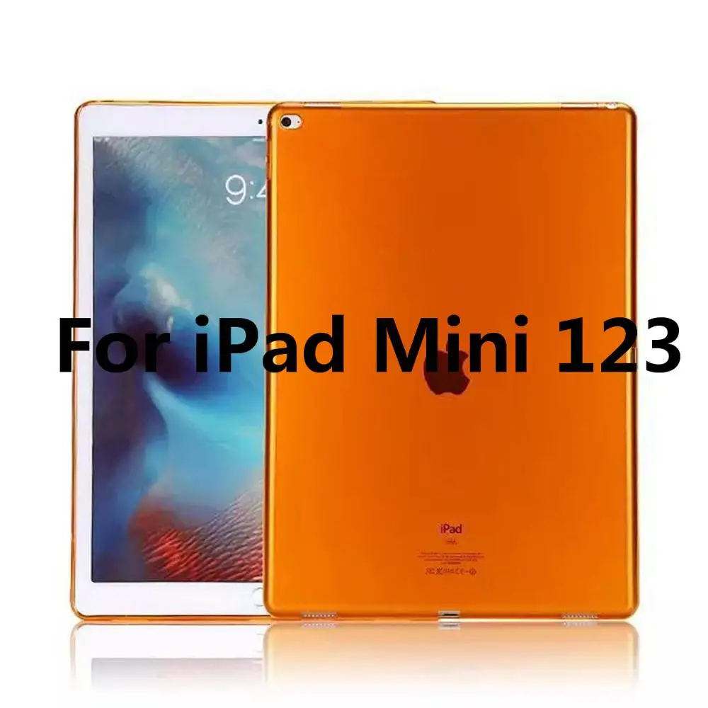 For iPad Mini 123 Для Apple iPad Mini 1 2 3 4 чехол TPU Мягкий Прозрачный бампер чехол для iPad Mini 7," ультра тонкий прозрачный силиконовый чехол A1550 - Цвет: For iPad Mini 123