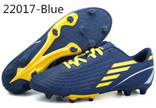 22017 Blue 40 пар Pro Junior футбольные кроссовки, Молодежные футбольные кроссовки, детские для девочек и мальчиков сломанные ногти длинные шипы на открытом воздухе Газон тренировочная спортивная обувь - Цвет: 22017 Blue