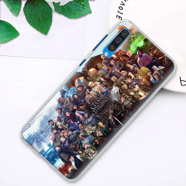 15 Игра престолов искусства чехол s крышка для samsung Galaxy A30 A50 A70 A80 M10 M30 A7 A6 A8+ A9 ПК Жесткий Чехол Для Телефона - Цвет: 15