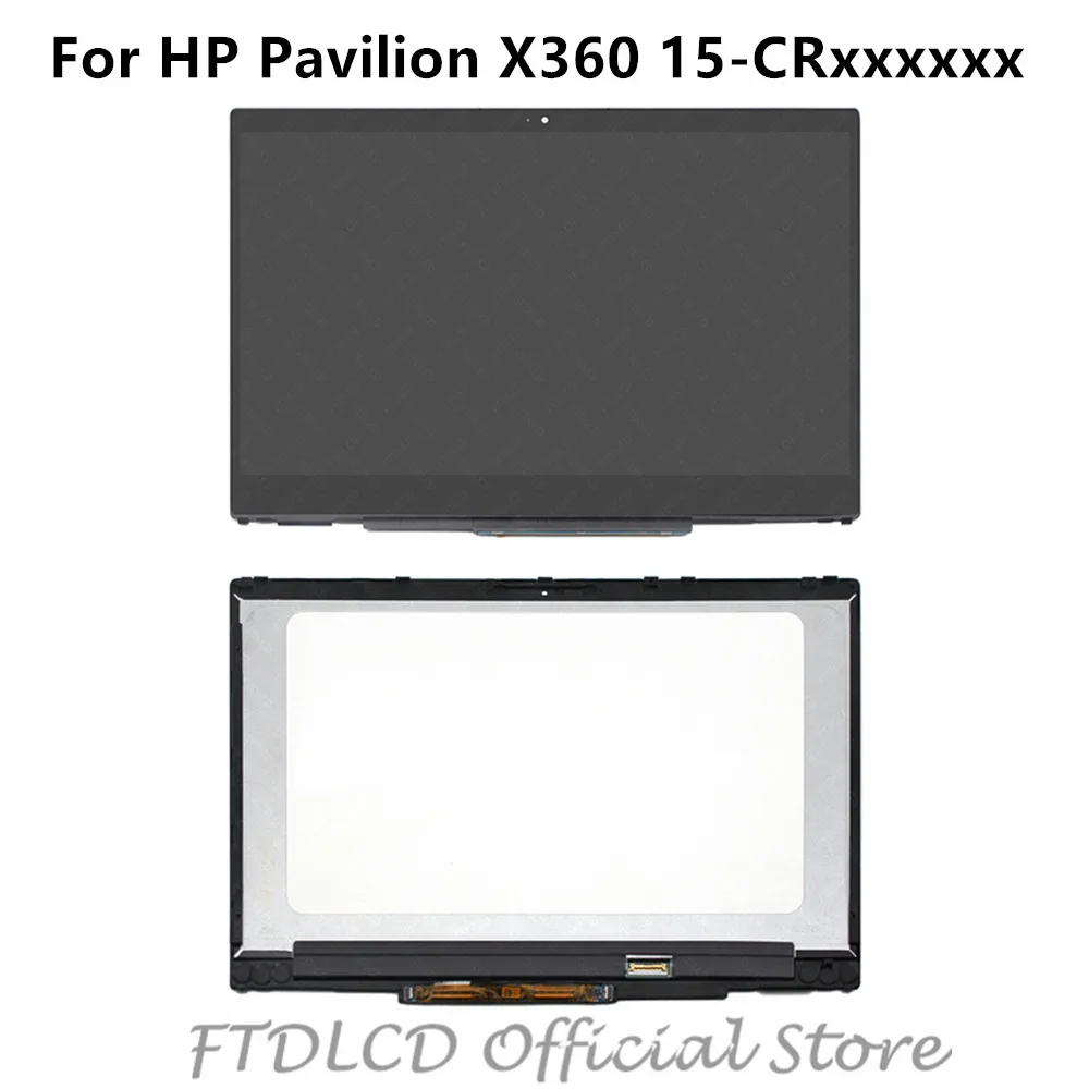 FTDLCD 15 6 &quot1080 P LCD сенсорный дигитайзер + рамка NV156FHM-N35 для HP Pavilion x360 15-CR0002na CR0002ng CR0000tu