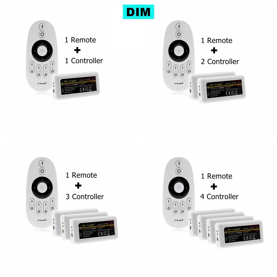 Беспроводной Диммер Mi светильник 2 4G RF Одноцветный CCT RGB RGBW + FUT036 FUT037 FUT038