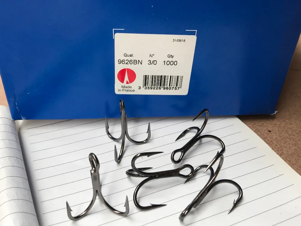 Новые 25 шт. VMC #3 9626BN O'Shaughnessy 3X-Strong X-короткие тройные рыболовные крючки 3/0 | Спорт и