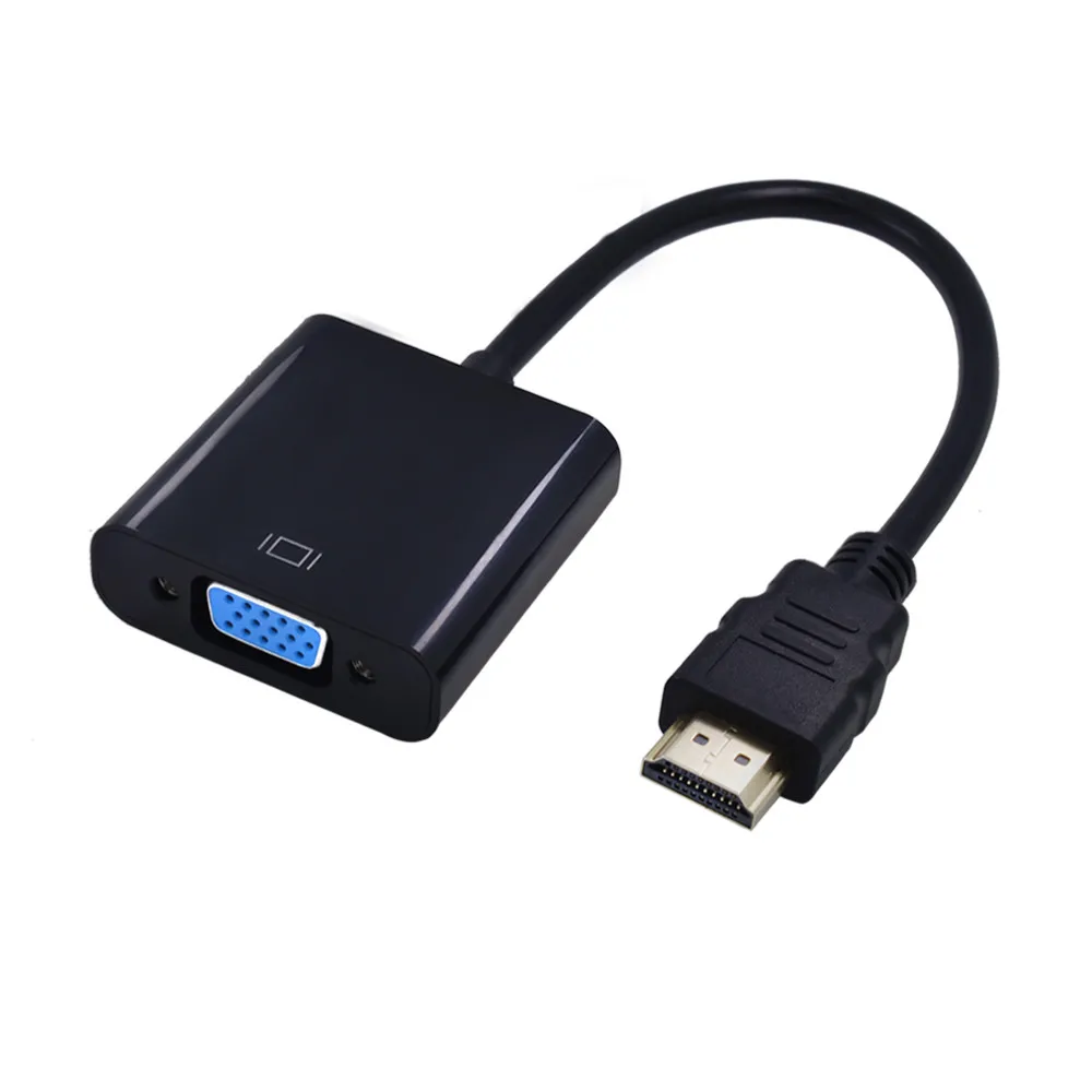 Высококачественный адаптер HDMI в VGA переходник папа мама 1080P цифровой аналоговый