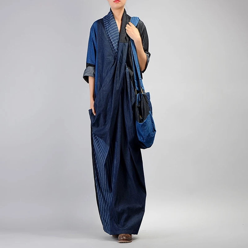 Платье женское CHICEVER Осеннее с длинным рукавом и двумя карманами | Женская одежда