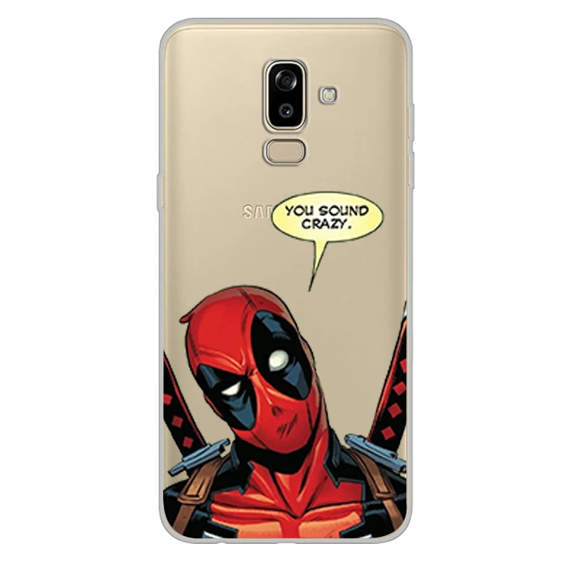 ciciber Phone Case for Samsung Galaxy J5 J6 J7 J8 Soft Cover J4 J3 J2 J1 Prime Core Plus 2016 2017 2018 Deadpool |
