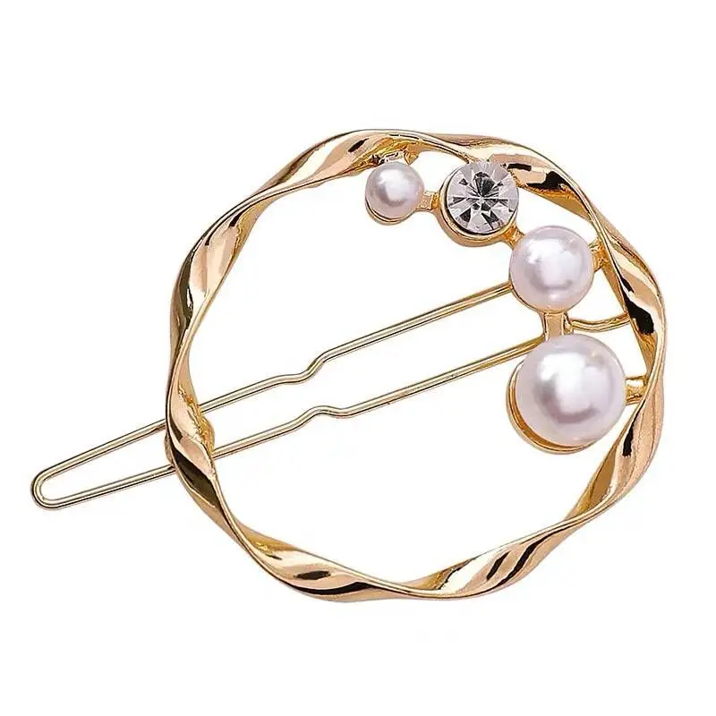 Жемчуг заколка для волос трансграничной красота минималистский геометрическая