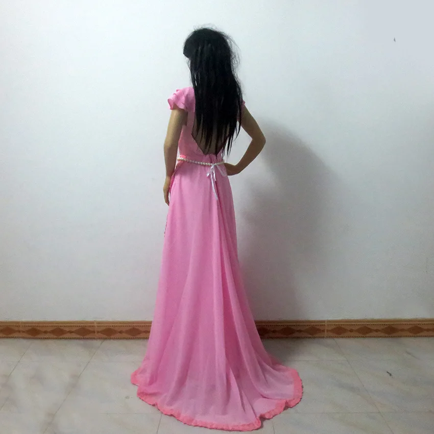 Princess Serenity Tsukino Usagi Pink Wedding Dress Cosplay Costume Custom-made Any Size |