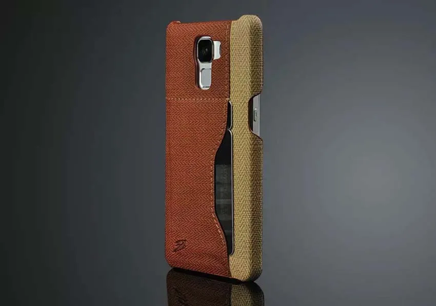 Фото Кожаный чехол Jean Canva для Huawei Honor 7, Высококачественная задняя крышка с бесплатной защитной защитой экрана, два цвета, слот для карт №2