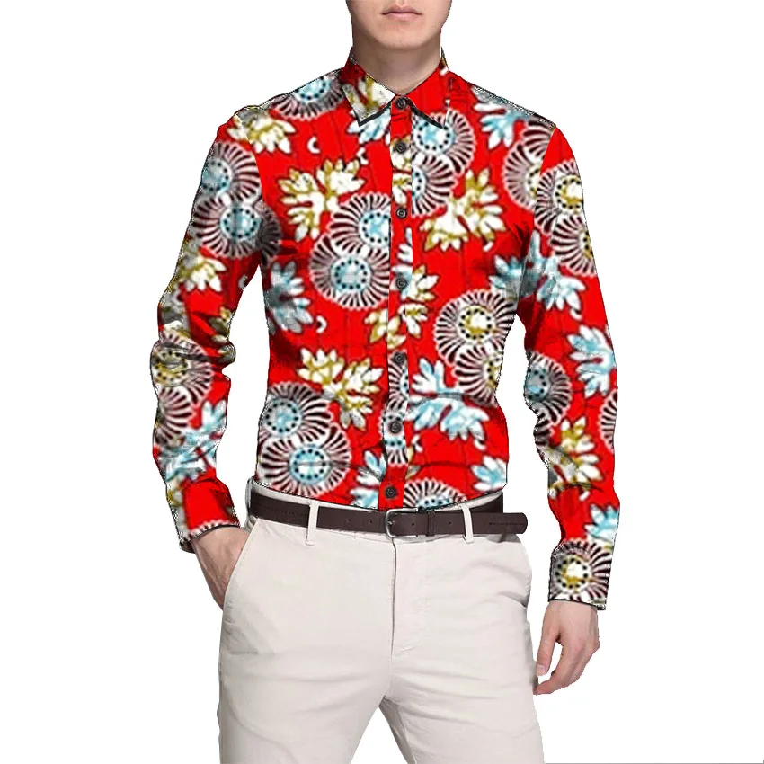 Модное платье с принтом Мужская праздничная одежда в африканском стиле Анкаре