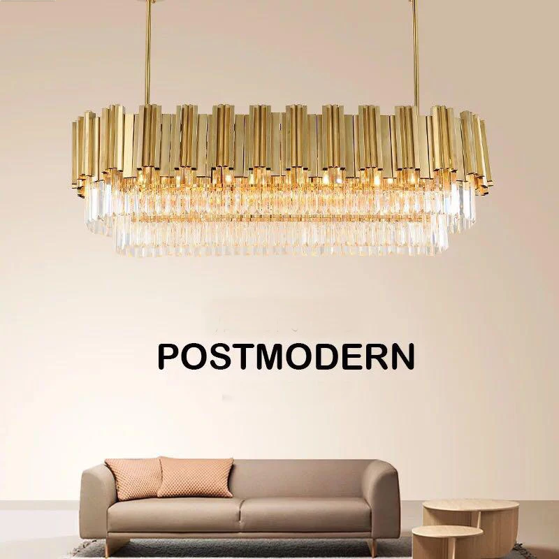 구매 레스토랑 펜던트 램프 금속 스테인레스 스틸 스퀘어 크리스탈 라이트 고대 구리 컬러 새로운 럭셔리 바 크리스탈 펜던트 램프