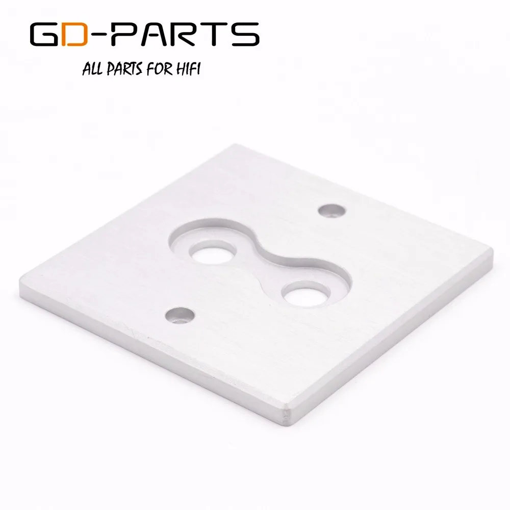 Станок алюминиевый однотонный с 2 отверстиями 86x86 мм|hifi diy|amplifier hifi boarddiy |