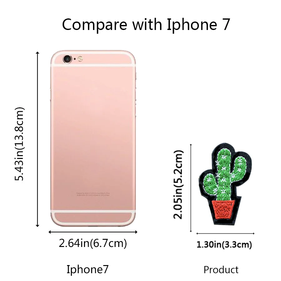 10 шт. комбинированные нашивки с изображением кактуса для одежды|fashion patches|patches