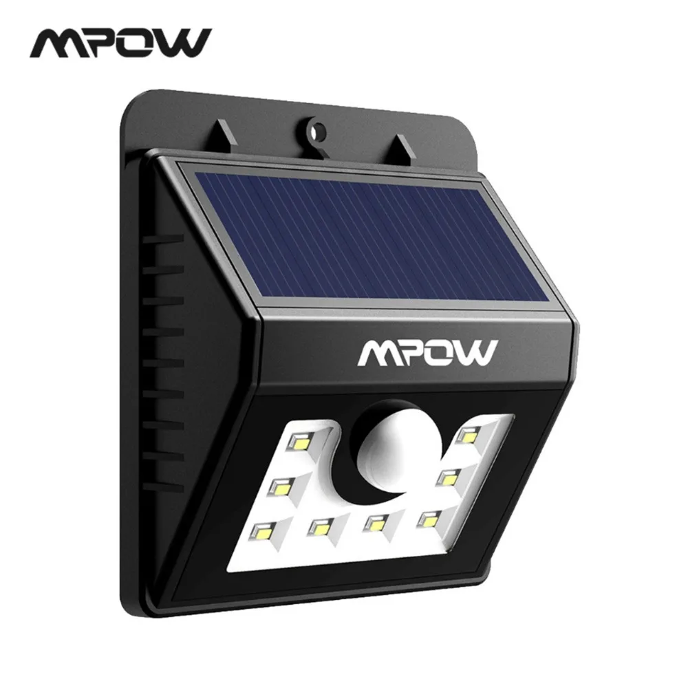 Mpow MSL5 светодиодный 8 солнечный датчик движения огни водостойкие наружные