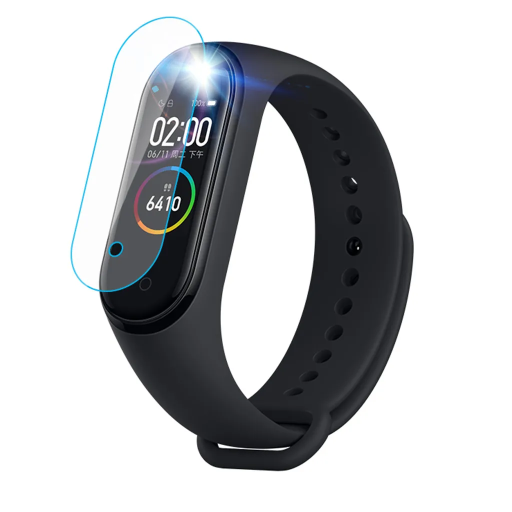 HONHX 1/3 шт. Mi Band защита для экрана Xiaomi закаленное с отверстием Защитная пленка 4 |