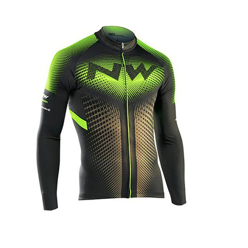 long jersey Летняя NW велосипедная Джерси длинная термо флисовая NORTHWAVE Pro Team гелевая Подушка 19d MTB велосипедная одежда Ciclismo Ropa Ciclista - Цвет: long jersey