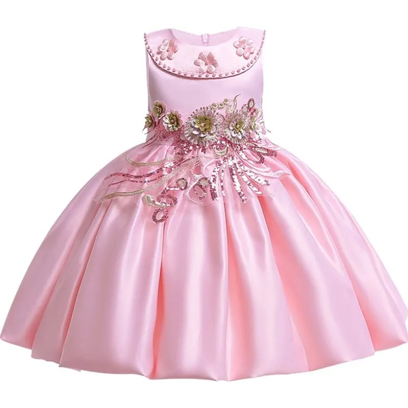 Kids Dresses for Girls Elegant Children's Dress Princess Wedding Party Costume 3 4 5 6 7 8 9 10 Age Clothes | Детская одежда и