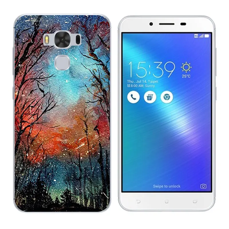 Чехол для ASUS Zenfone 3 Max ZC553KL мягкий силиконовый чехол со смайликом Fundas zc553kl чехлы