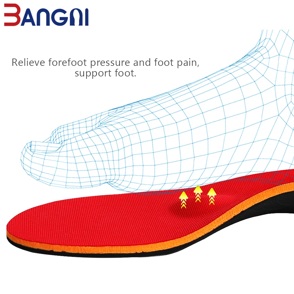 3ANGNI Orthotic Arch Support Shoe Accessories Insert Orthopedic Flat Feet insole for Men Woman Heel Pain Plantar Fasciitis