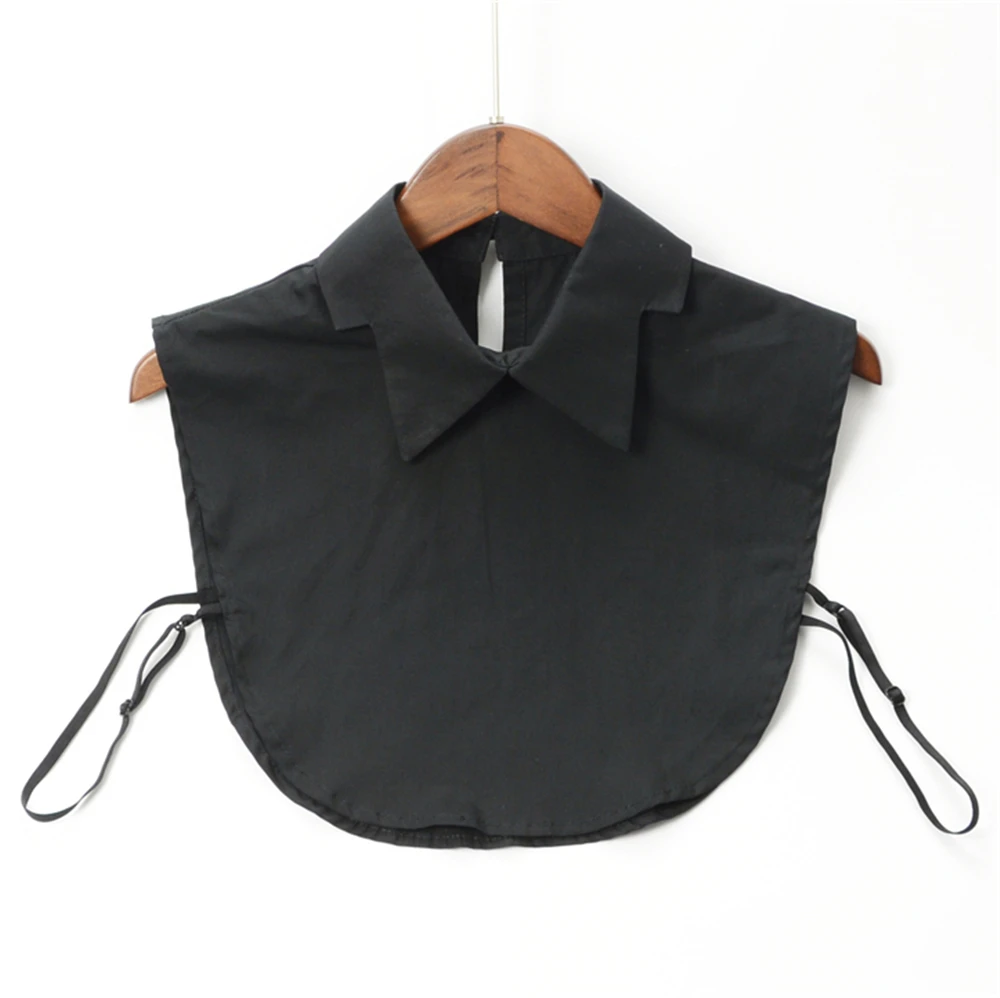 Модный женский съемный нагрудник с двойным острым ложным воротником из хлопка