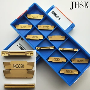 10 шт. MGMN300-M NC3020 3 мм Широкий двойной головкой резки токарный станок с ЧПУ Инструменты карбидная вставка для прорезания канавок лезвие для стального железа