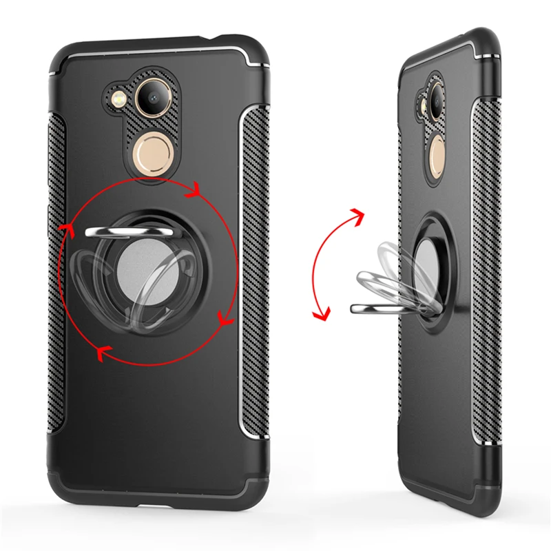 Гибридный чехол MAKAVO для Huawei Honor 6C Pro 5 2 дюйма Автомобильный магнитный держатель