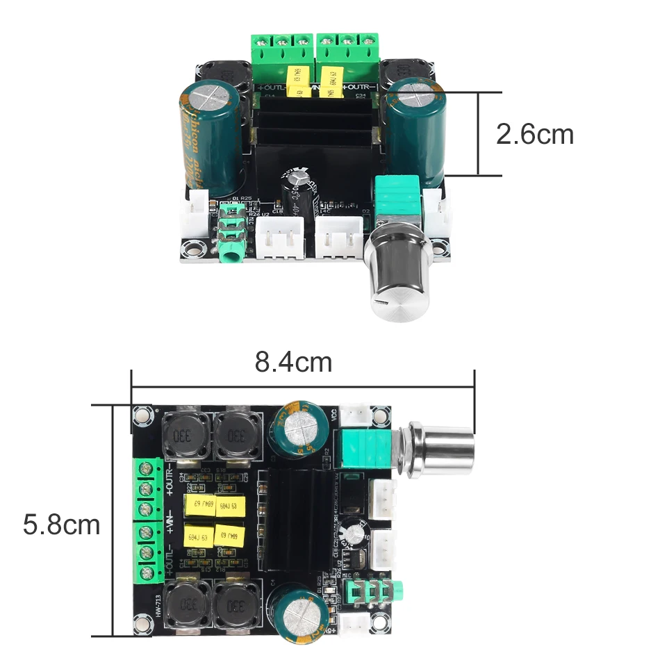 

TPA3116D2 TPA3116 Dual Channel Stereo High Power Digital Audio Power Amplifier Board 2*120W Amplificador DIY Module XH-M543