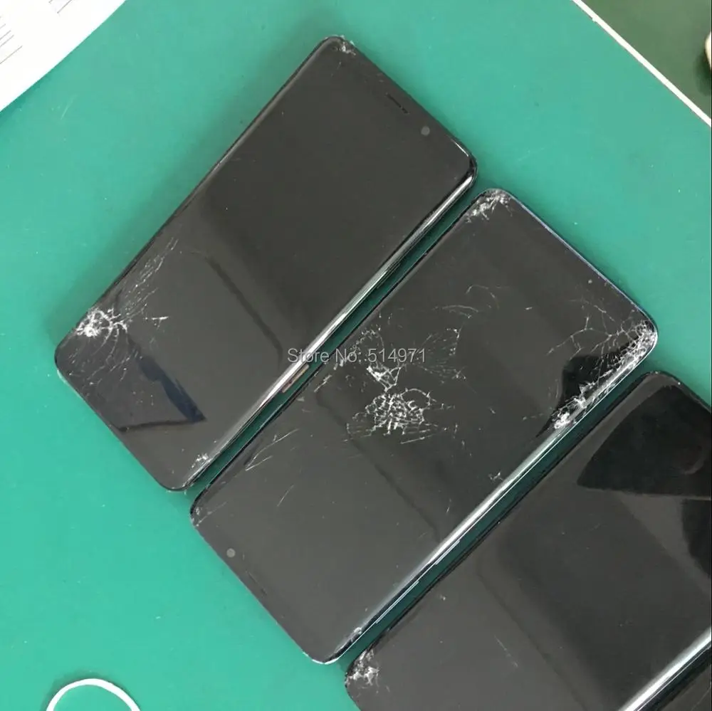 1 шт. ЖК-экран Assmebly с рамкой для samsung S9 S9plus для рамки и разделяющих стекло практики