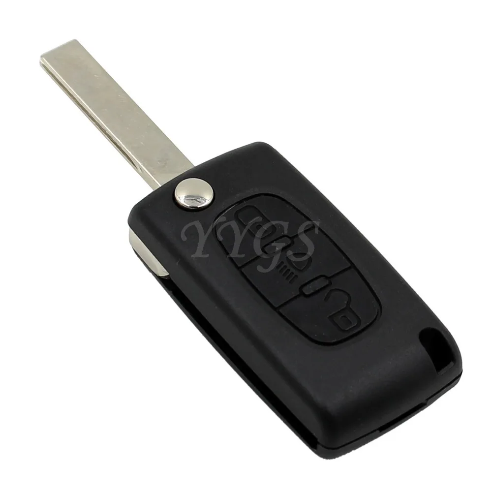 Канавка флип 3 кнопки дистанционного ключа чехол Брелок Fit Citroen C2 C3 C4 C5 C6 Пикассо