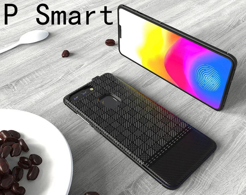 Чехол для аккумулятора huawei P Smart enjoy 8 Plus Y7 Prime Y9 Honor 7X противоударный чехол для зарядного устройства с алюминиевой рамкой - Цвет: P Smart-Black