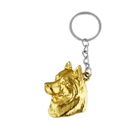 alaskan malamute dog keychain popular metal siberian husky dog key ring key chain