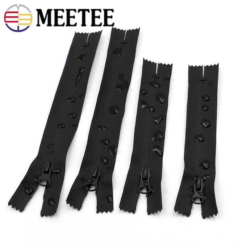 Meetee 5# нейлоновая катушка молнии Светоотражающая Водонепроницаемая 20 см закрытый конец 40-80 см молния DIY Солнцезащитная куртка спортивная одежда швейный материал