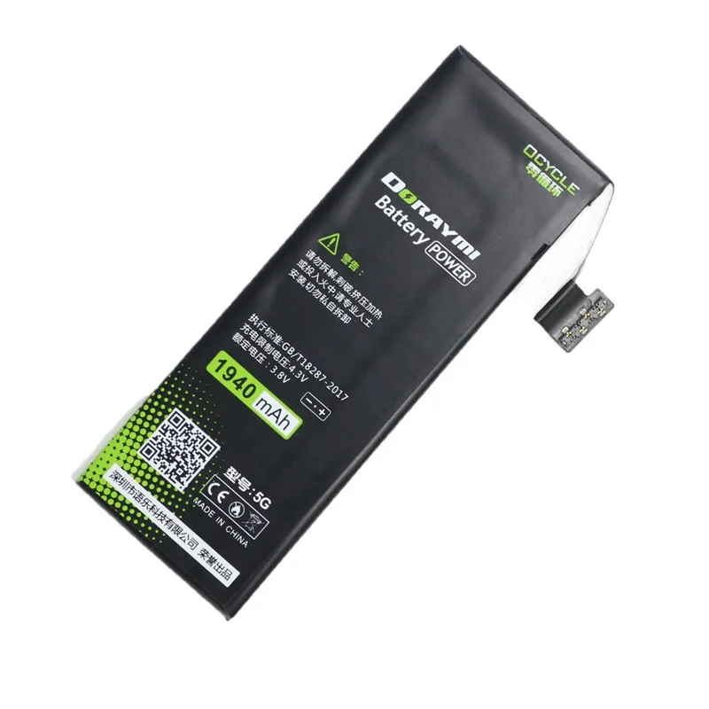 DORAYMI батарея для iPhone 5 5G 5S 5C 5SE мобильный телефон замена батареи высокой емкости литий-полимерные батареи