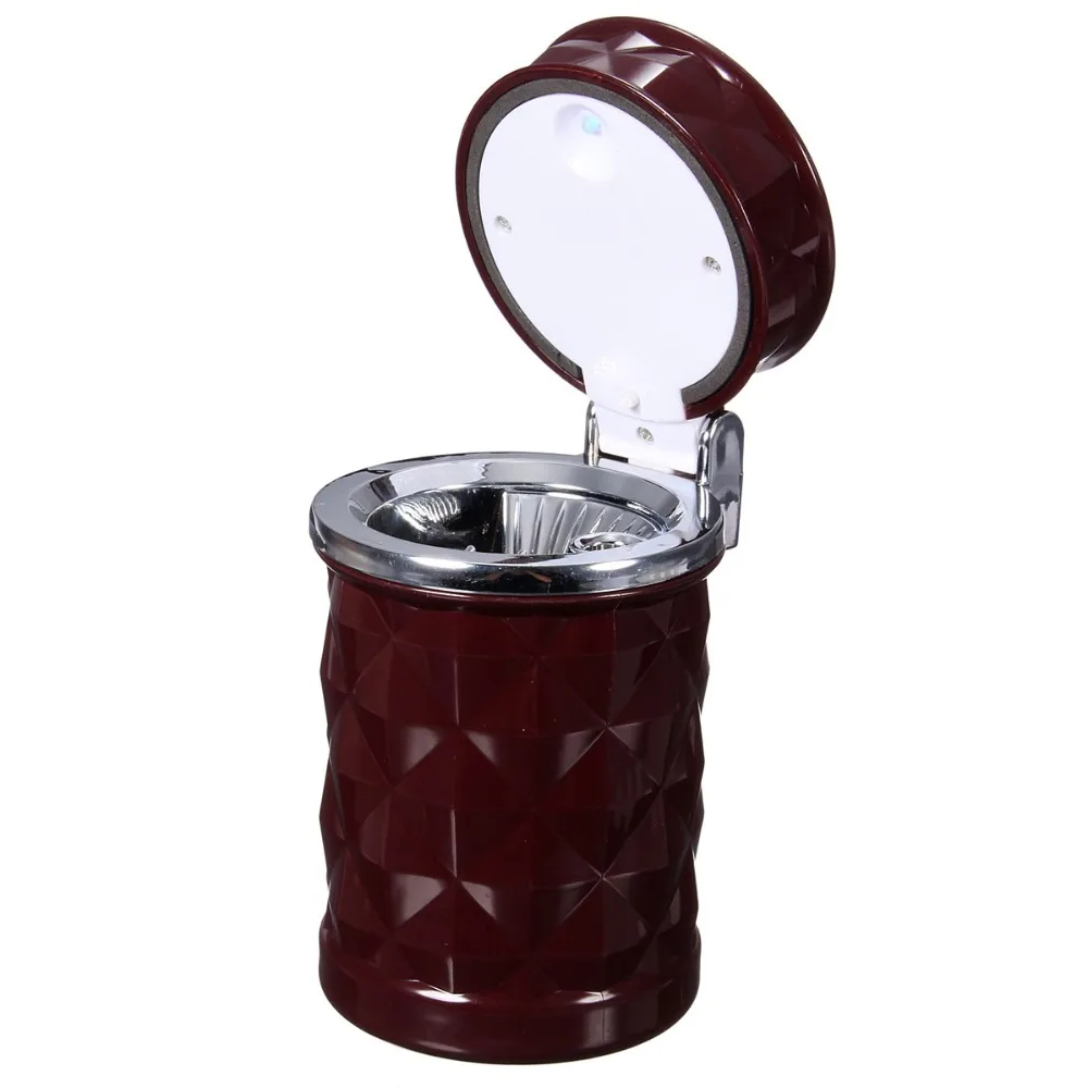 

High Quality LED Car Truck Auto travel Home Cigarette Ashtray Holder Cup Ash Brand New Red