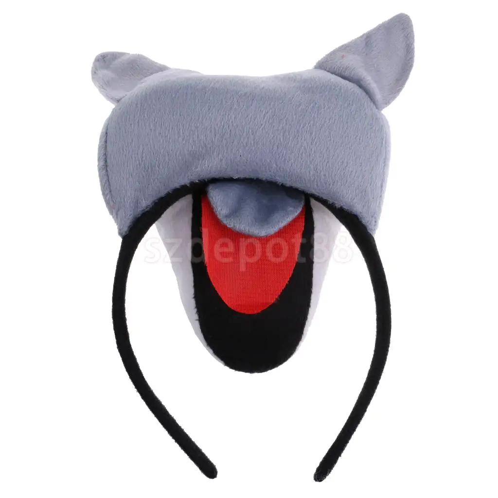Kids Wolf Costume Set Accessory Headband Tails Bow Tie Fancy Dress Role Play Birthday Party Gift | Тематическая одежда и
