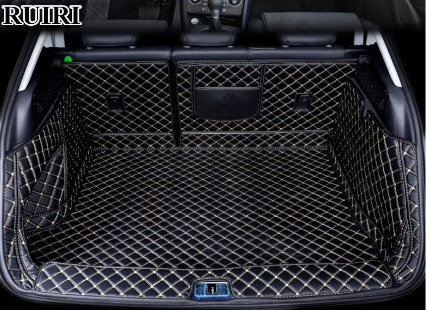 

High quality! Full set car trunk mats for Audi Q3 2018-2011 waterproof cargo liner mats boot carpets for Q3 2013,Free shipping