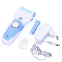 electric rechargeable foot exfoliator callus remover feet care tool sholl pedicure kit for dead skin two replacement roller head