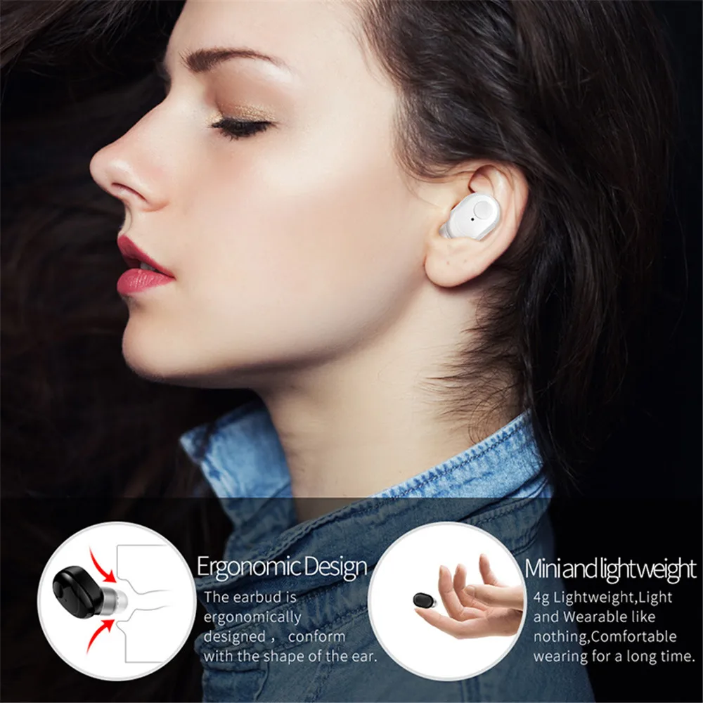 Bluetooth-наушник на одно ухо наушники с микрофоном для вождения Бизнес Беспроводной