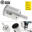 Алмазное корончатое сверло TORO 1012141618202225 мм с алмазным покрытием, набор сверл для отверстий по стеклу, стеклу, керамике, устройство для открывания отверстий для плитки