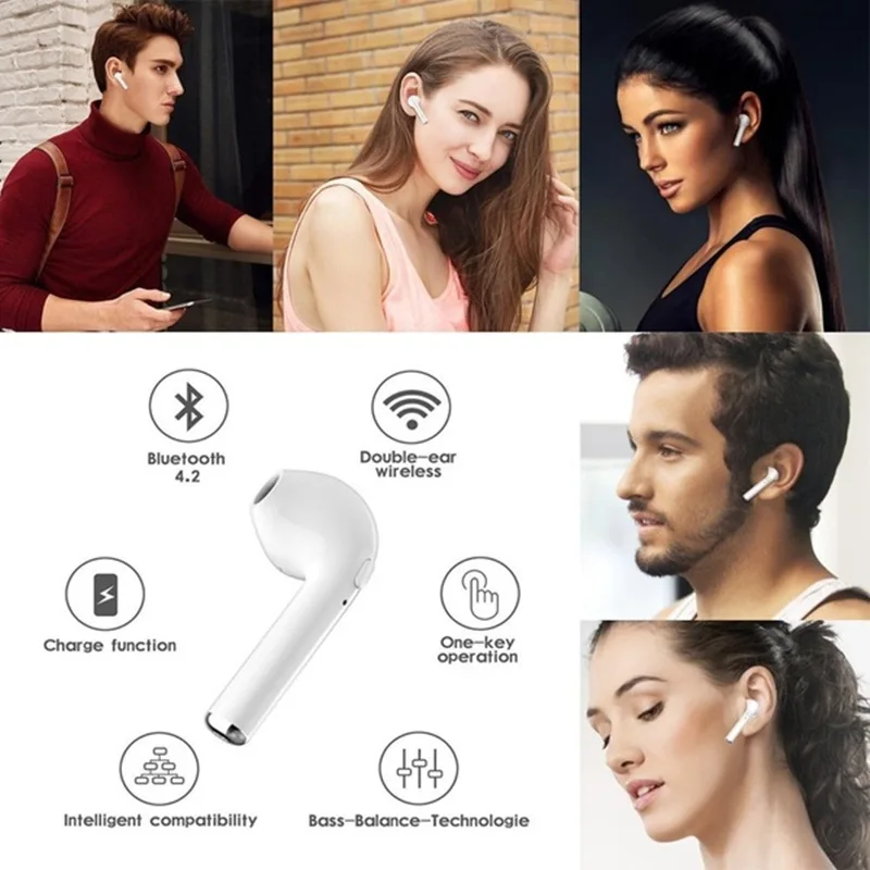 I7s TWS мини беспроводные наушники bluetooth наушники с зарядным устройством спортивные наушники для iPhone Android для samsung Xiaomi huawei