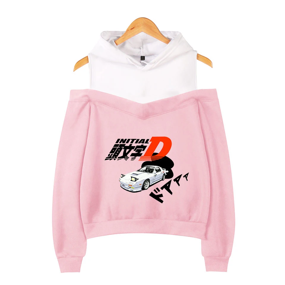 Женские толстовки с капюшоном и длинным рукавом Initial D 2D Новое поступление