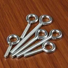 50 шт.лот M5 * 15202530405060 оцинкованный болт для глаз M5 крепежный винт с резьбой