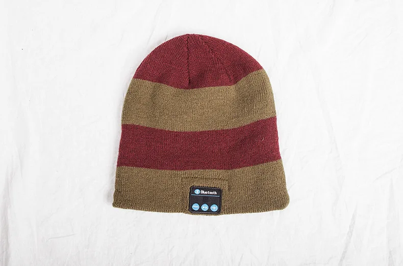 Беспроводной Bluetooth потепления Кепки громкой музыки теплая вязаная шапка для
