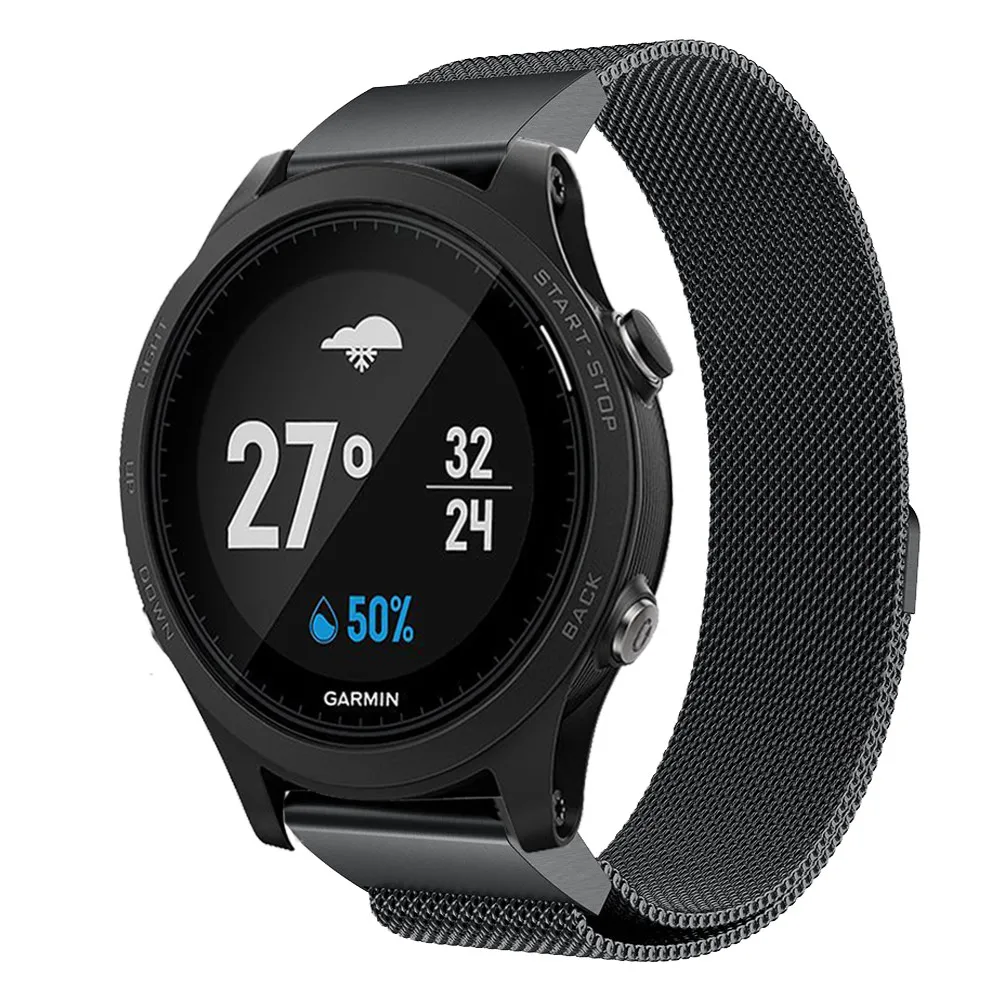 Миланская петля ремешок для Garmin Forunner 935 быстрая установка ремень из нержавеющей