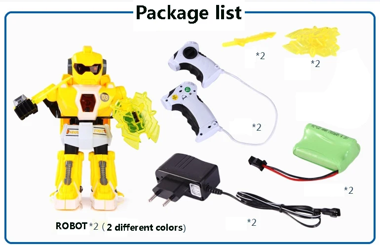RC Battle Robot 2 players PK Mode Remote Control RC VS Fighting Robots boxing Robot Boxing fight Toys