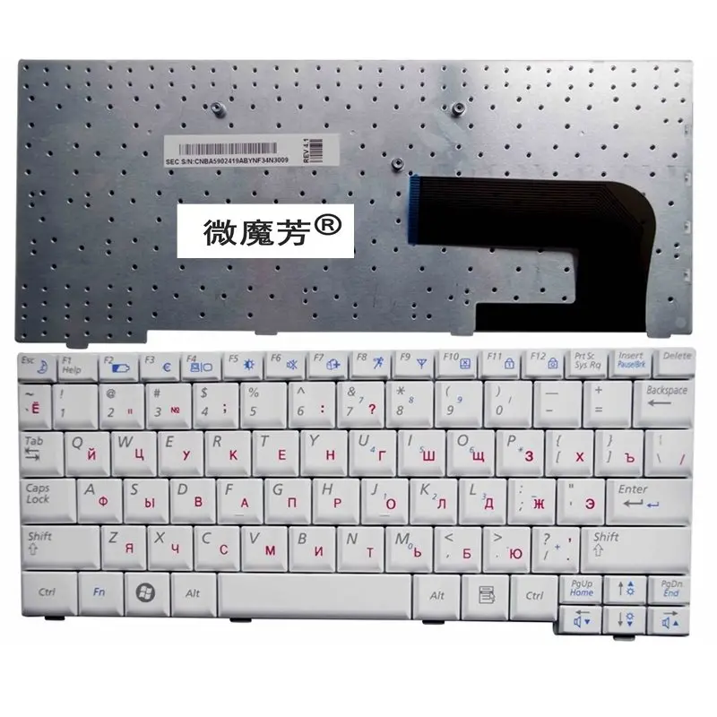 RU белый новая клавиатура для SAMSUNG NC10 ND10 N108 NC310 N110 NP10 N140 Клавиатура ноутбука России
