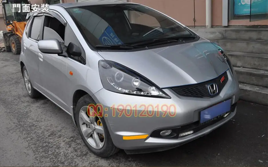 Jazz fit DRL2009 2010 2011 2012 году 2 шт задний бампер противотуманный фонарь для Fit фары hid