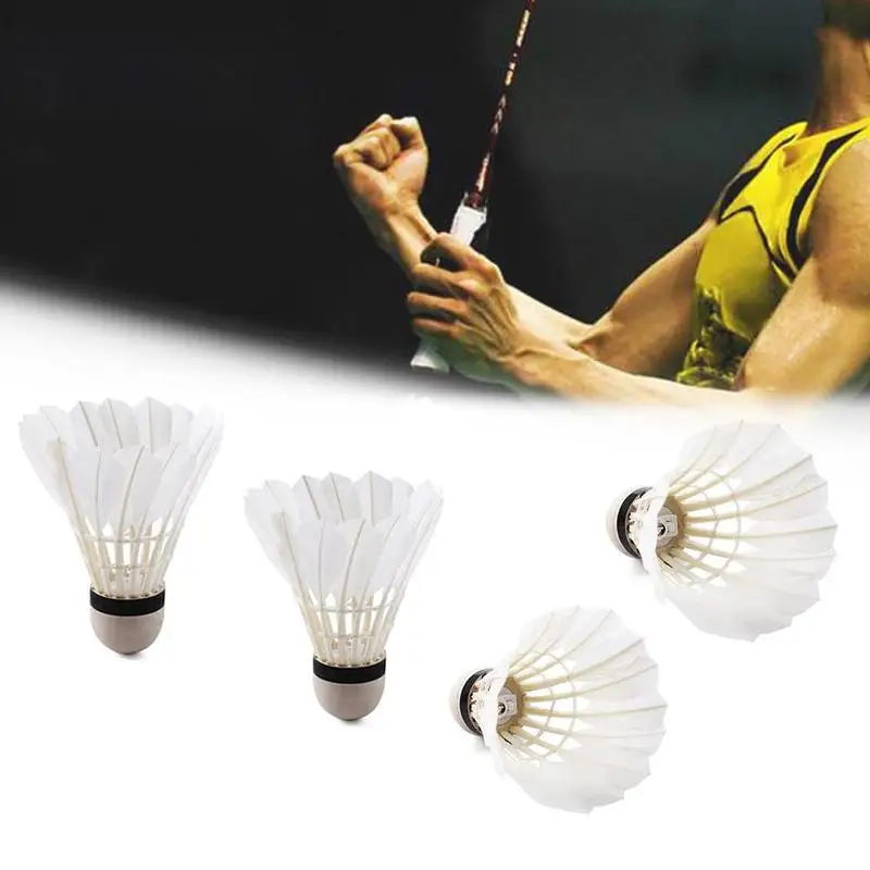 

4 Pcs/Set Badminton installed LED Light Indoor/Outdoor Durable Night Glow Lightweight Sports Supplies