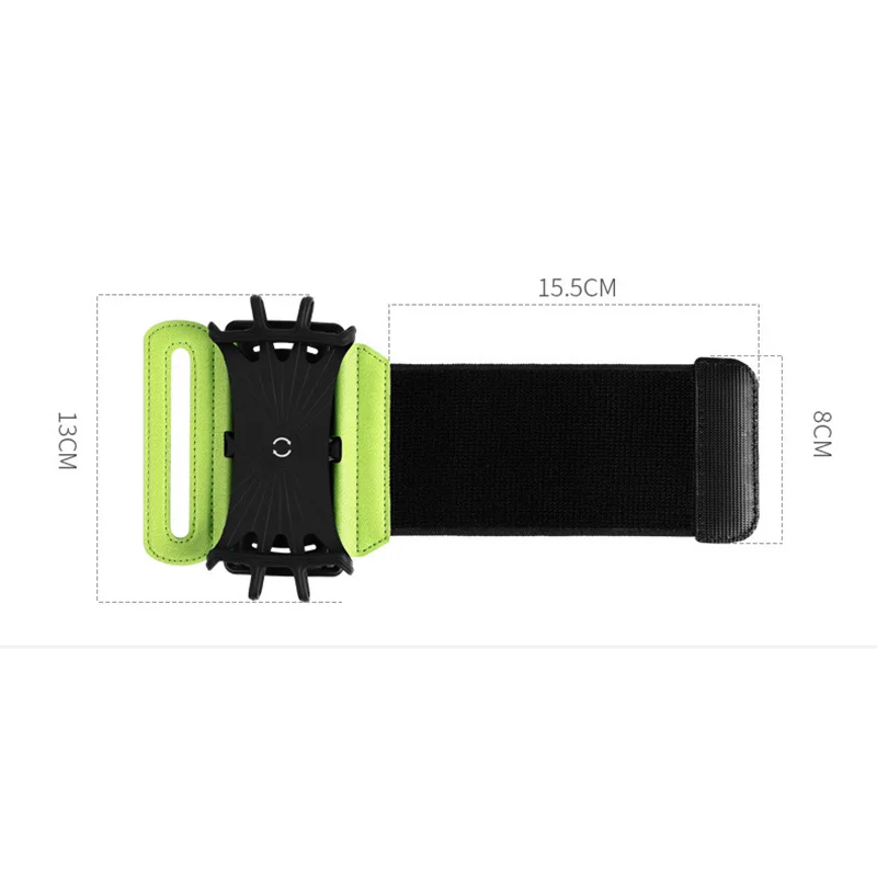 Rotatable 180 degree Running Phone Wristband Armband Outdoor Sports Wrist Bag Strap Jogging Cycling Gym Arm Band For 4-6in Phone