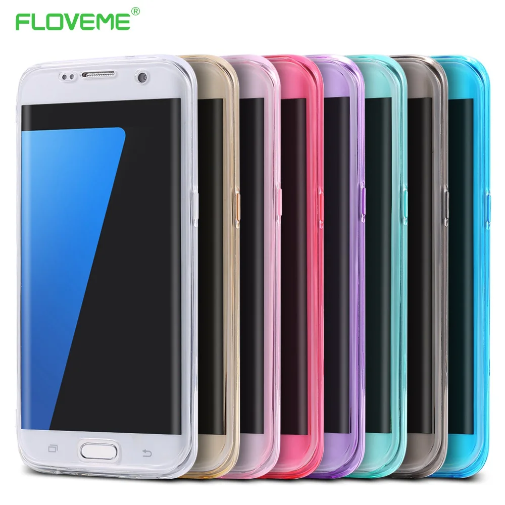 KISSCASE Flip Case For Samsung Galaxy Note 4 5 S5 S4 S8 Plus S7 S6 Edge Full Body Soft Silicone Clear Back Cover Cases Capinhas |